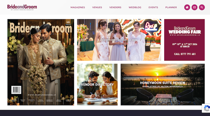 Bride & Groom website